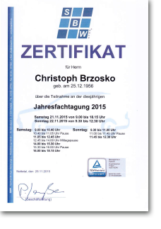 21.11.2015 • Sachverständigen Betreuungs- und Weiterbildungs GmbH
